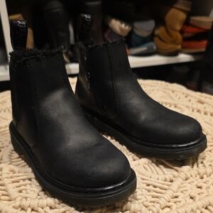 Dr. Martens Kids Black Leather Chelsea Boots